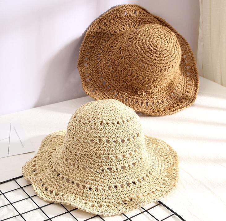 新品★大人用★草編み帽子　ハット★2色選べ
