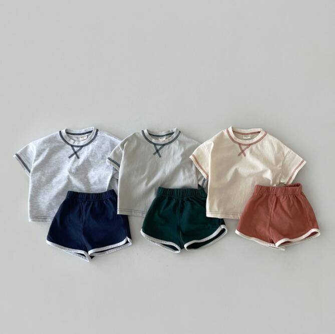 子供服★シャツ+パンツ★セットアップ★ベビー★韓国風子供服★3色★73-100CM