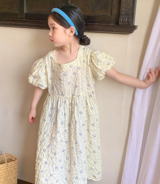 子供服★ワンピース★韓国風子供服★キッズ女の子★花柄★半袖★80-140CM