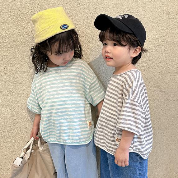 2023夏新品★子供服　トップス　半袖　80-150cm★2色