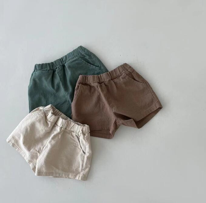 子供服★ショートパンツ★ボトムス★韓国風子供服★ベビー★無地★3色★66-100CM