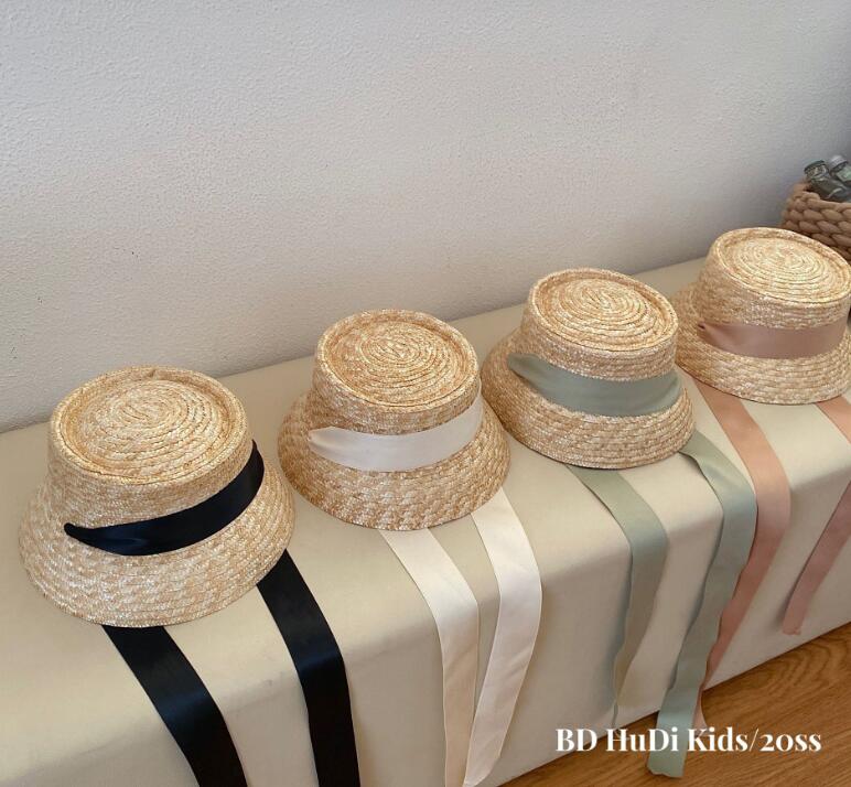 2023新品★子供用★草編み帽子★4色選べ