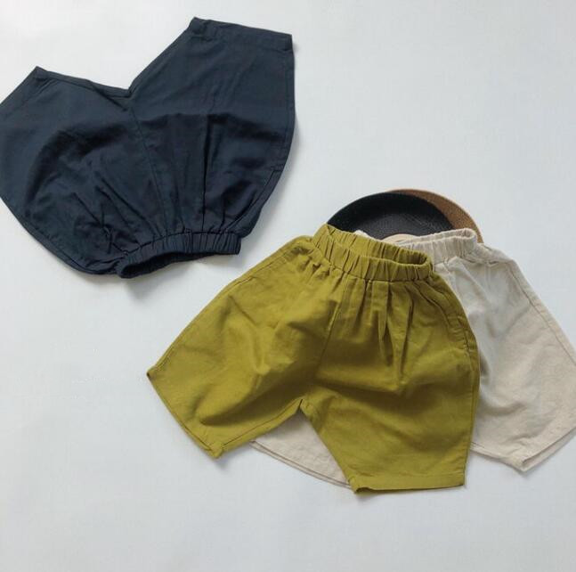 子供服★ハーフパンツ★ボトムス★韓国風子供服★キッズ★男女兼用★無地★3色★80-130CM