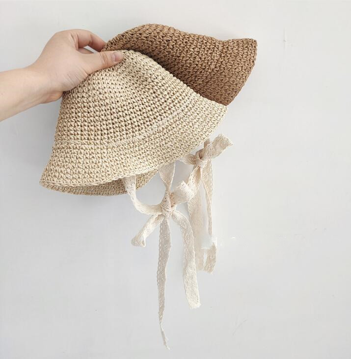 2023★韓国風★キャップ★日焼け止め★麦わら帽子★草編み帽子★子供用★3色