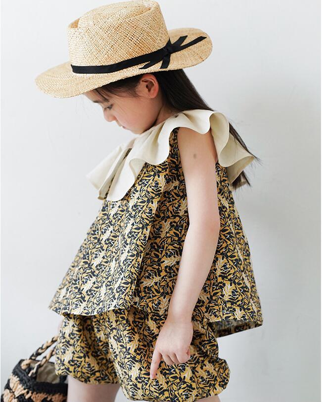 2023★春夏新作★韓国風子供服★トップス+ズボン2セット★2色7-15