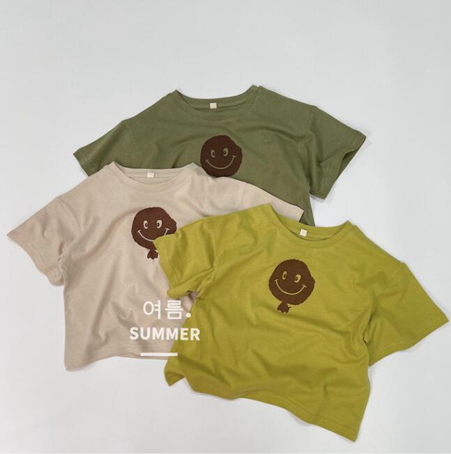 子供服★Tシャツ★トップス★半袖★韓国風子供服★キッズ★3色★80-130CM