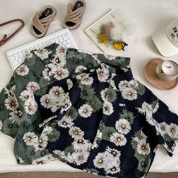 子供服★カジュアルシャツ★ワイシャツ★韓国風子供服★キッズ★男女兼用★2色★90-140CM