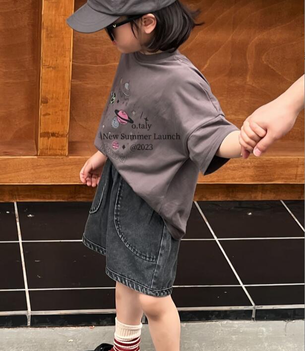 2023★春夏新作★韓国風子供服★トップス★Tシャツ★2色90-140CM