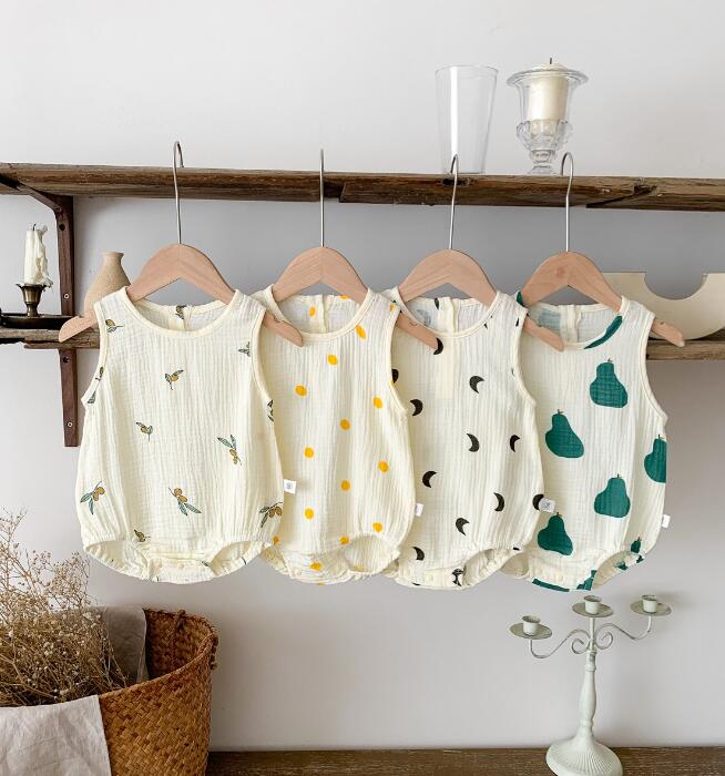 2023★春夏新作★韓国風ベビー服★ロンパース★4色66-90CM