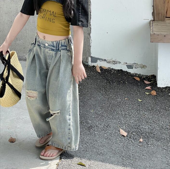 2023★春夏新作★韓国風子供服★ジーンズ★90-140CM