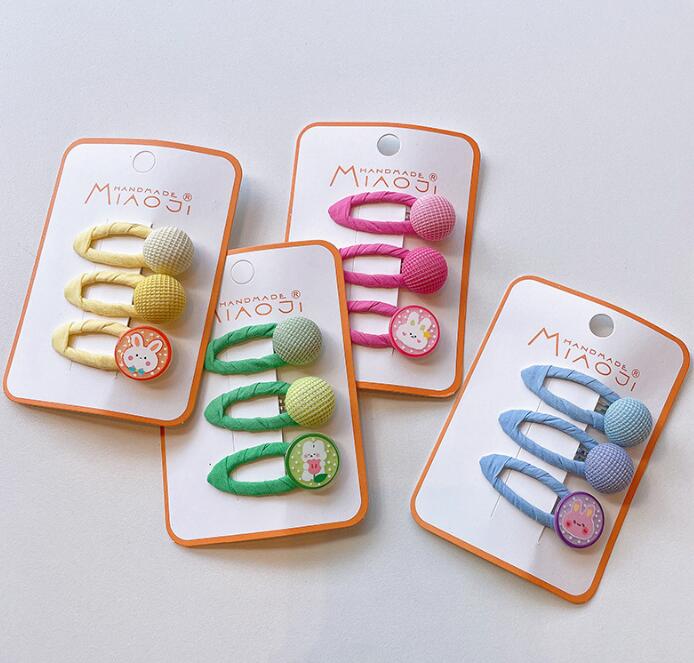 子供用★キッズ★髪飾り★まとめ髪用★ヘアアクセサリー★ヘアピン★3枚入り★韓国風★多色