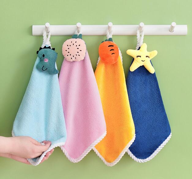 新作★子供用*ベビー用★ハンカチ♪ハンドタオル★手拭き★タオル★吸水力強い★多色