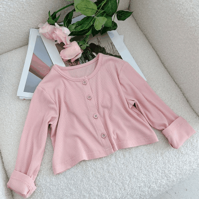 お勧め 春夏新作 ユニセックス キッズ 薄いジャケット 日焼け止め 紫外線対策上着 ピンキーカラー 90-150