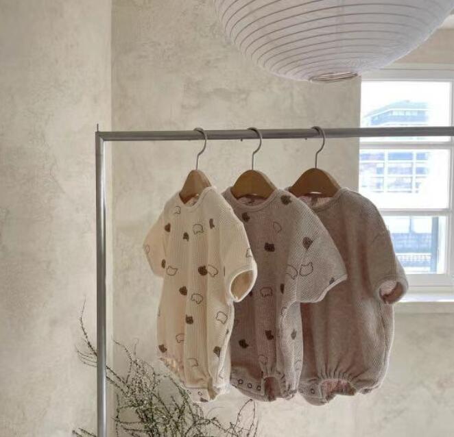 2023★春夏新作★韓国風ベビー服★ロンパース★3色66-90CM