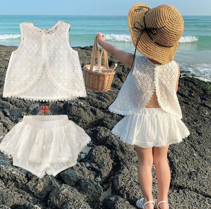 子供服★ベスト+パンツ★セットアップ★韓国風子供服★キッズ女の子★無地★80-120CM