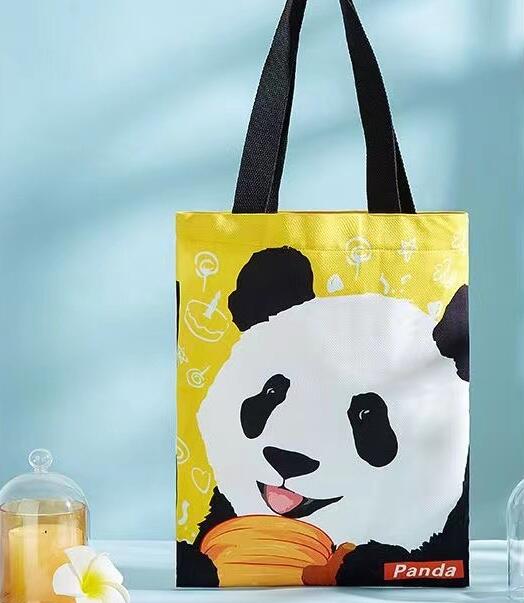 バッグ★レディース★ズックバッグ★ショルダーバッグ★大容量★パンダ★2色