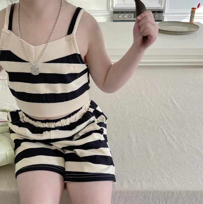 子供服★セットアップ★キャミソール+パンツ★韓国風子供服★キッズ女の子★80-130CM