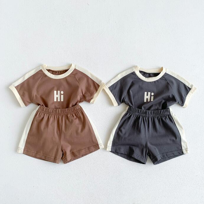 2023★春夏新作★韓国風子供服★トップス+ズボン2セット★2色73-100CM