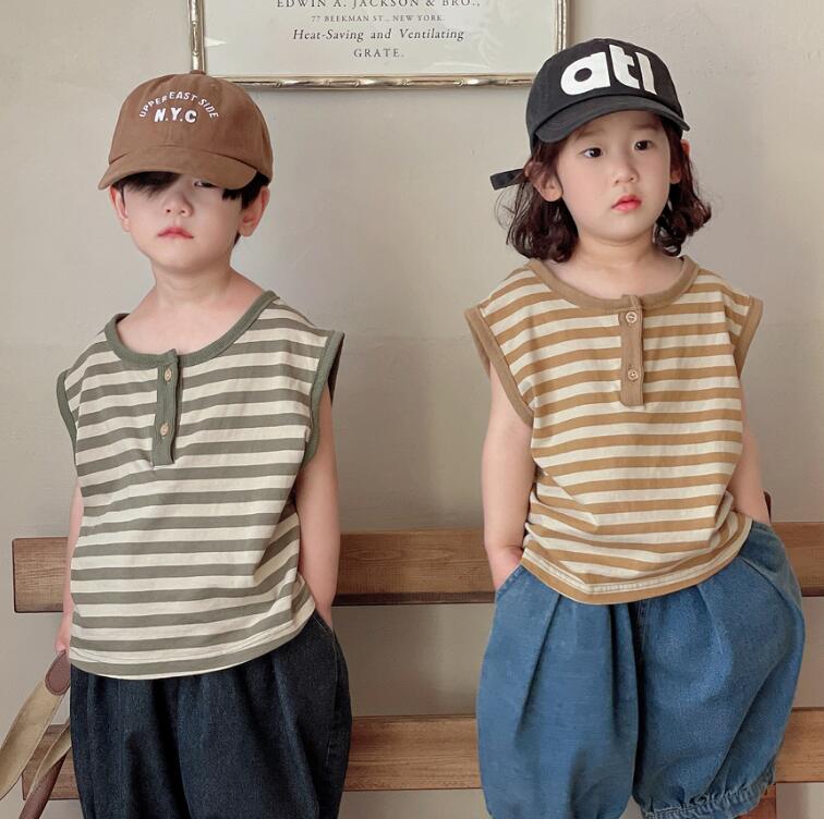 2023夏新品★子供服　トップス★80-130cm★2色