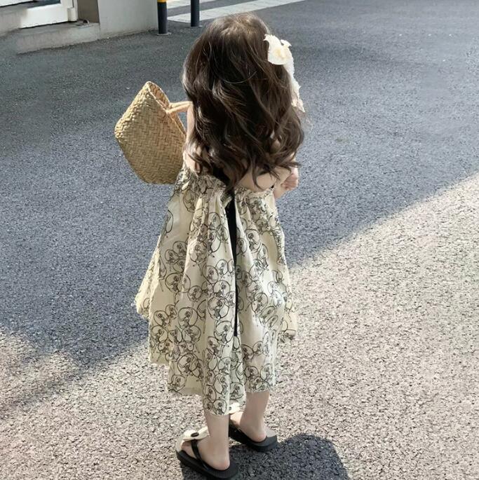 子供服★吊りワンピース★ノースリーブ★韓国風子供服★キッズ女の子★90-140CM