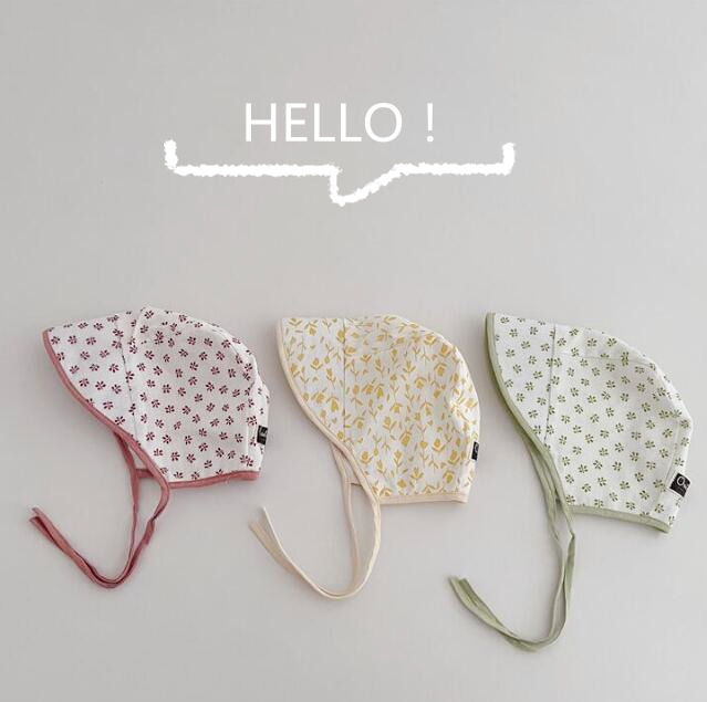 子供用★帽子★ベビー★日焼け防止★可愛い★花柄★カジュアル★3色