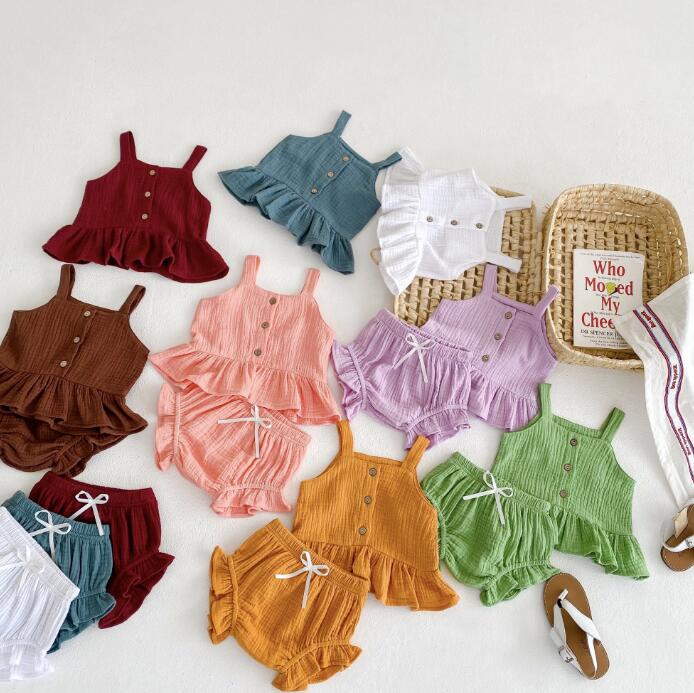 子供服★トップス+パンツ★セットアップ★韓国風子供服★ベビー★無地★8色★66-100CM