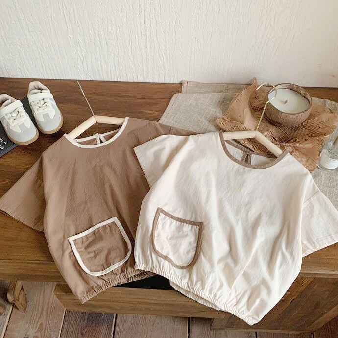 子供服★トップス★Tシャツ★韓国風子供服★キッズ★男女兼用★カジュアル★2色★90-130CM