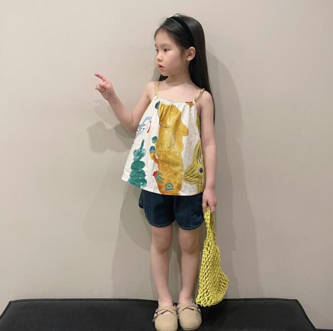2023年新品★子供服　吊りトップス★90-150cm★
