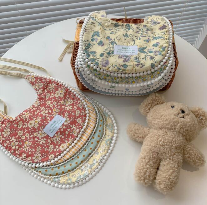 2023★涎掛け★食事用エプロン★前掛け★食事用ビブ★ベビー用★7色