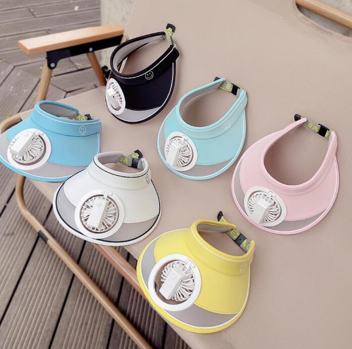 子供用★帽子★キャップ★キッズ★日焼け防止★ミニ扇風機付いて★カジュアル★6色