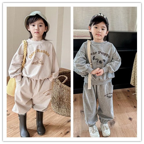 2023秋★子供服　トップス+ズボン　セットアップ★80-130cm★2色