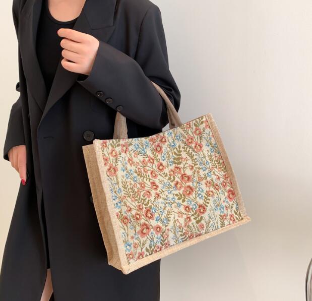 バッグ★ハンドバッグ★レディース★トートバッグ★大容量★花柄★2色