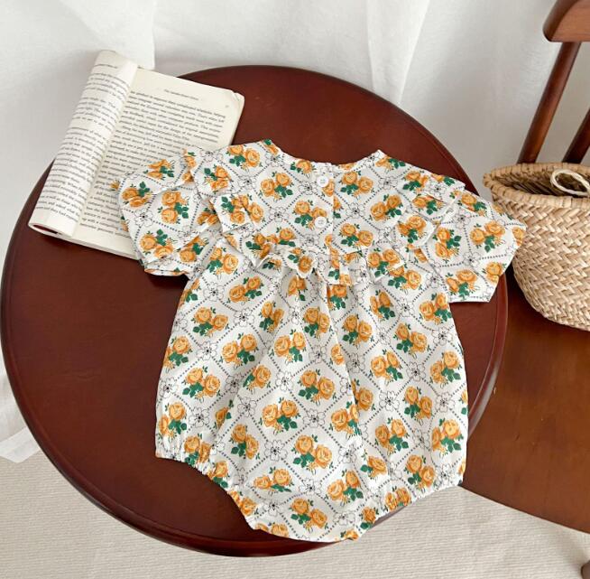 子供服★ロンパース★連体服★韓国風子供服★ベビー★花柄★可愛い★66-100CM