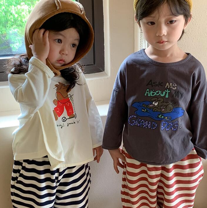 2023★春秋新作★韓国風子供服★Tシャツ★3色80-130CM