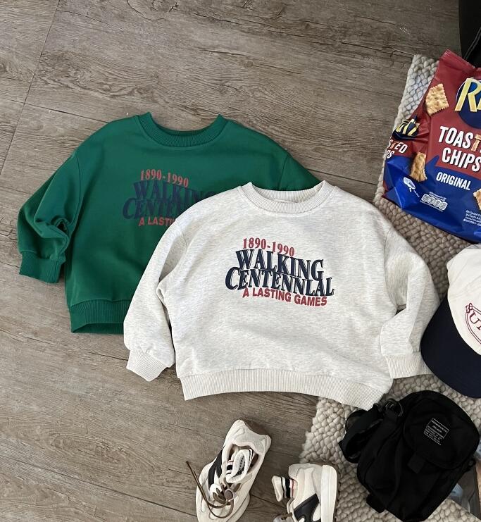 2023秋新H★子供服　トレーナー　トップス★90-150cm★2色