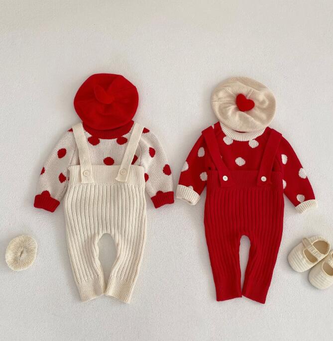 2023★春秋新作★韓国風子供服★トップス★サロペット★分けて販売★4色66-100CM