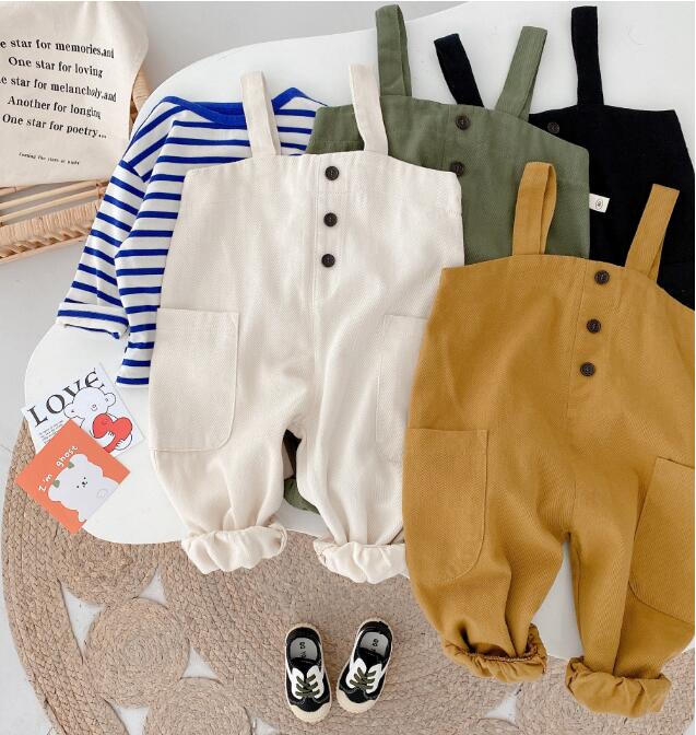 2023★春秋新作★韓国風子供服★サロペット★4色80-130CM