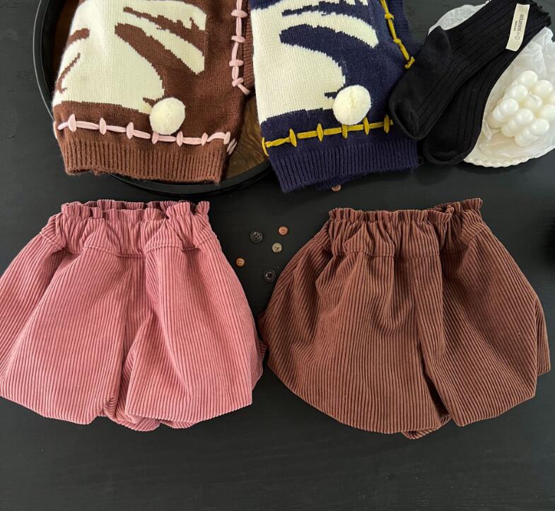 2023秋新作★キッズ服　ショートズボン★80-130★2色
