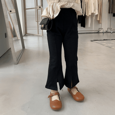 秋冬新作 キッズ 3-8歳 オシャレ春秋 ガールズ フレアパンツ ベルボトム ロングズボン チェック柄 90-140