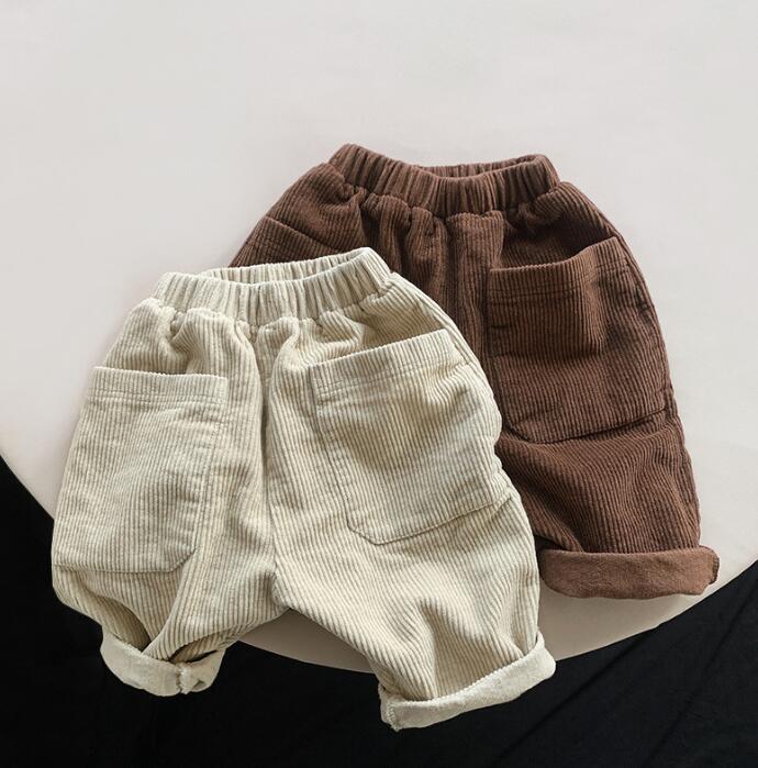 2023★春秋新作★韓国風子供服★ズボン★コーデュロイ★2色80-130CM