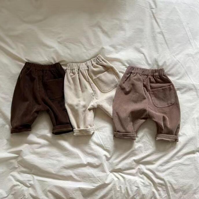 2023★春秋新作★韓国風ベビー服★ズボン★3色73-100CM