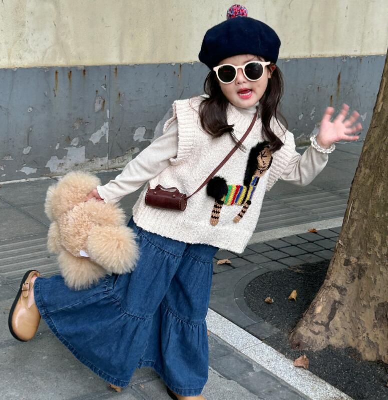 2023秋新品★子供服　デニムズボン★90-140cm★