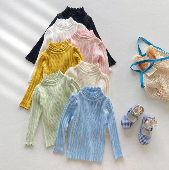 「2023秋」★子供服★カシュクール★トップス★長袖★キッズ女の子★ニット服★6色★110-150CM