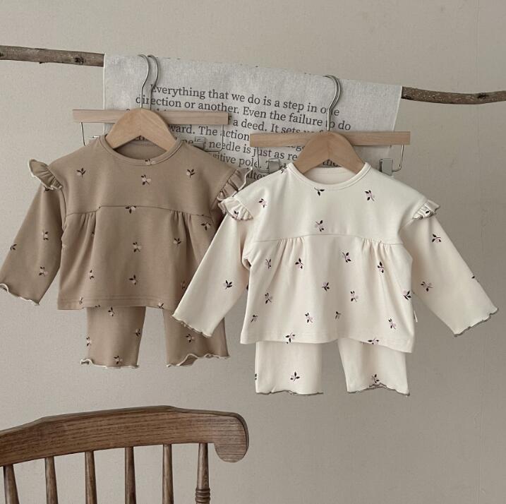 2023秋新品★ベビー服★トップス+ズボン　セットアップ★66-90cm★2色