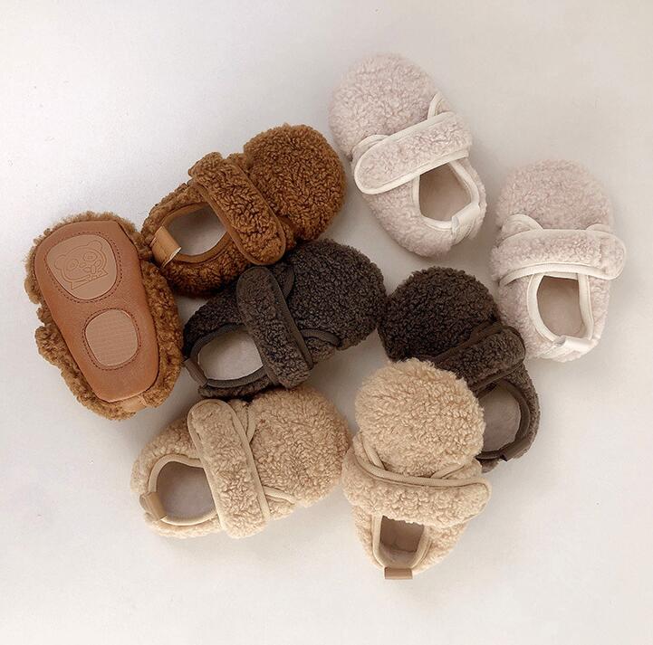 2023冬新品★ベビー靴 シューズ★ボア単靴★4色