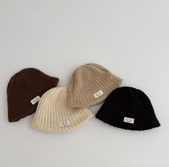 「2023秋冬」子供用★帽子★キッズ★韓国風★ニット帽子★男女兼用★バケットハット★親子★4色