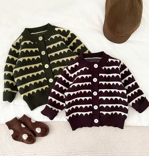 「2023秋」子供服★ニット★セーター★トップス★韓国風子供服★男女兼用★2色★66-100CM