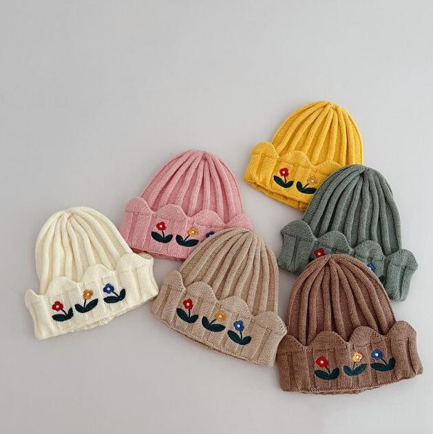 「2023秋冬」子供用★帽子★キッズ★ベビー★韓国風★ニット帽子★男女兼用★毛糸★6色