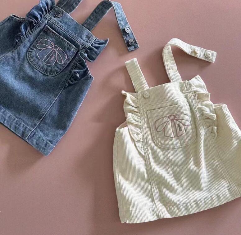 2023秋新品★子供服　サロペットワンピース★73-100cm★2色