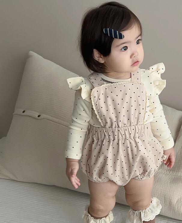 2023秋新品★ベビー服★トップス&サロペット分けて販売★66-90cm★2色